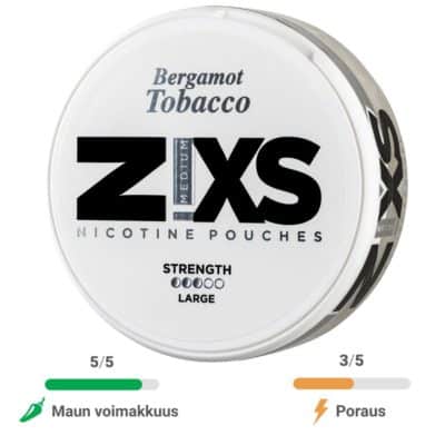 Zixs - Bergamot Tobacco nikotiinipussit