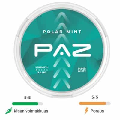 Paz Polar Mint Nikotiinipussit Suomeen