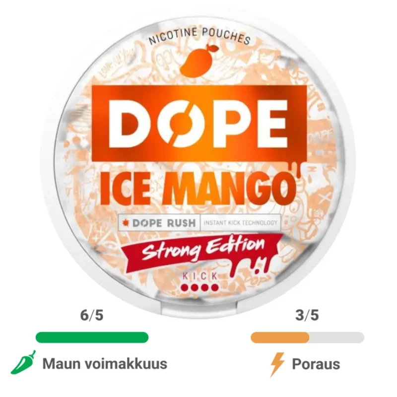Dope Ice Mango Strong 16mg nikotiinipussit