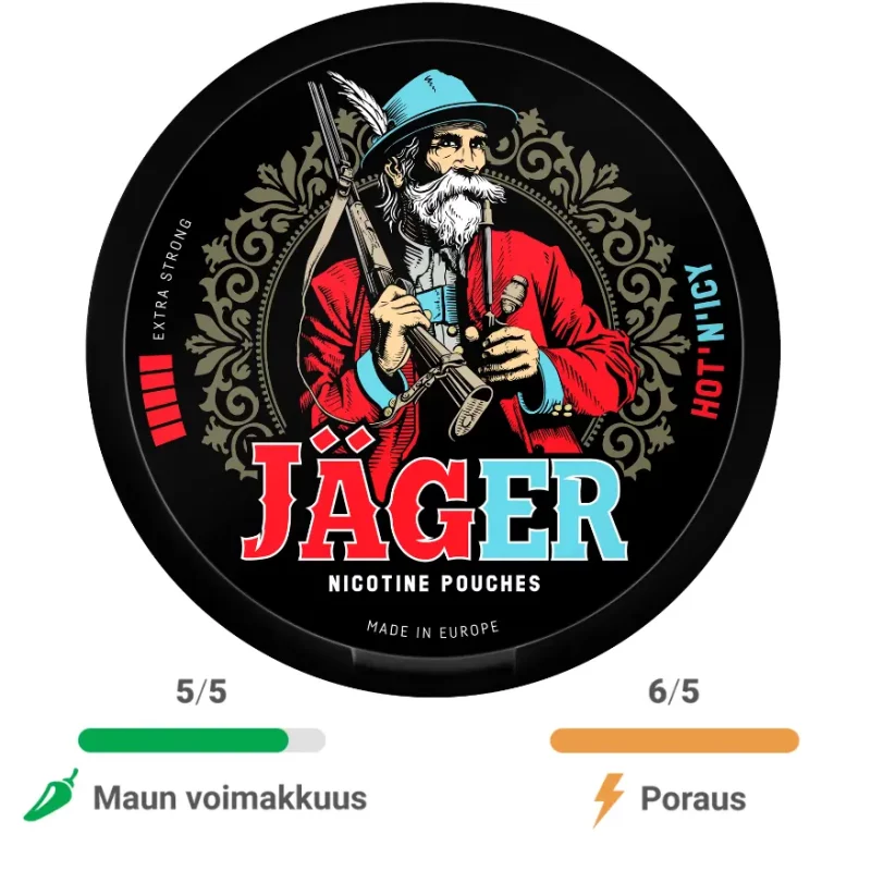 Jäger Hot'N' Icy nikotiinipussit 12 mg
