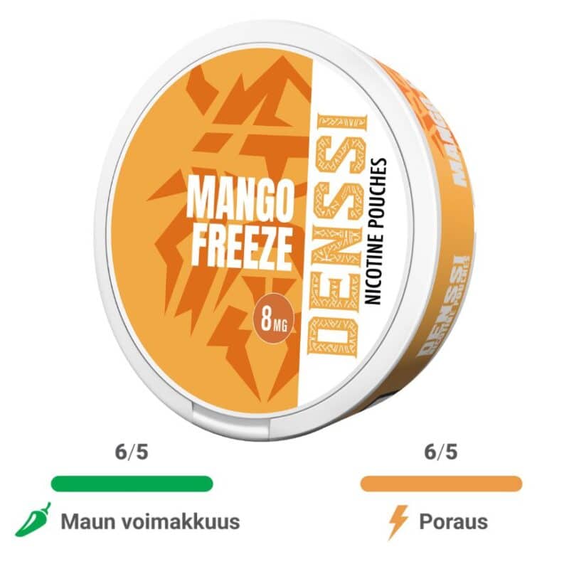 Denssi Mango Freeze on raikkaan mangon makuinen.